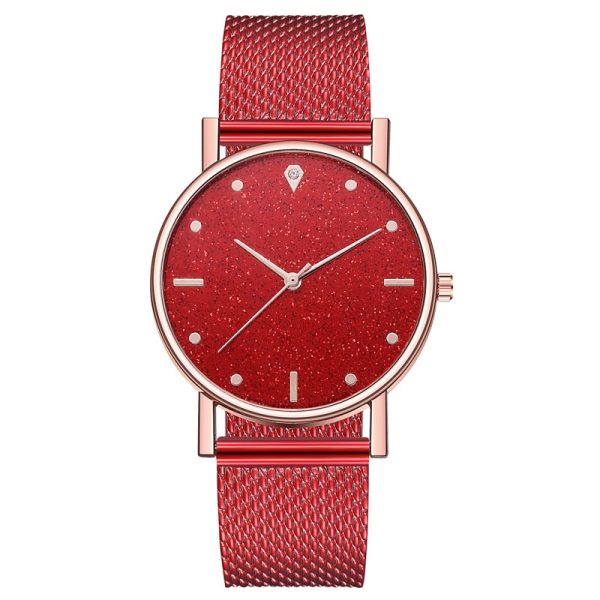 2020 Watch Women Dress Stainless Steel Band Analog Quartz Wristwatch Fashion Luxury Ladies Golden Rose Gold Watch Clock Analog - 图片 3
