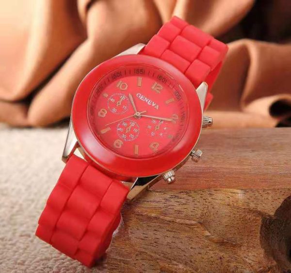 2021 New simple silicone Brand WOKAI Casual Quartz Watch Women Crystal Silicone Watches Relogio Feminino Wrist Watch Hot sale - 图片 6