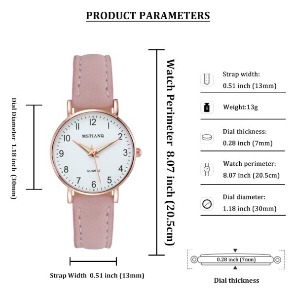 2022 New Watch Women Fashion Casual Leather Belt Watches Simple Ladies' Small Dial Quartz Clock Dress Wristwatches Reloj Mujer - 图片 5