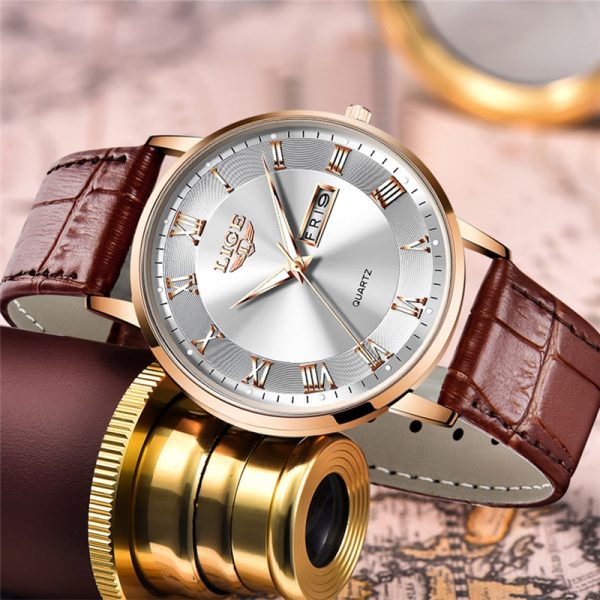 Brand LIGE Women Watch Rose Gold Montre Femme Women Ultra-thin Fashion Relojes Para Mujer Luxury Lady Wrist Watches Reloj Mujer - 图片 2