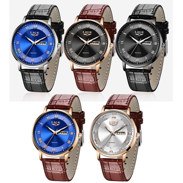 Brand LIGE Women Watch Rose Gold Montre Femme Women Ultra-thin Fashion Relojes Para Mujer Luxury Lady Wrist Watches Reloj Mujer - 图片 5