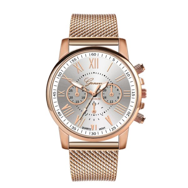 Business Women's Watches Fashion Geneva Brand Roman Numeral Simple Clock Kol Saati Montre Femme Relogio Feminino Reloj Mujer - 图片 3