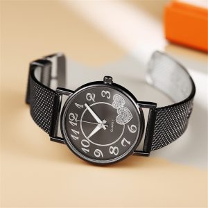 Latest Top Ladies Mesh Belt Watch Wild Lady Gift Fashionable Simple Style Quartz Wristwatch Reloj Mujer Montre Femme Relogio
