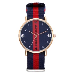 WOKAI High quality Ladies Casual Fashion Nylon Watchband Quartz Business Watch Sportswear Student Girl clock