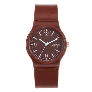 WOKAI high quality casual women silicone jelly quartz watch women lovely transparent eco-friendly candy student clock
