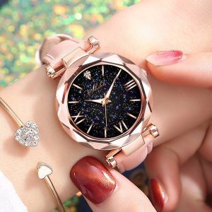 WOKAI high quality fashion casual women's belt Quartz Watch Lady student full diamond fashion vintage clock women