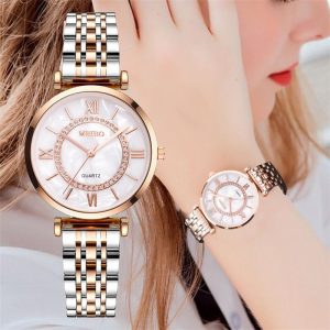 Women's Luxury Crystal Women Bracelet Watches Top Brand Fashion Diamond Ladies Quartz Watch Steel Female Wristwatch
